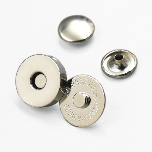 14 18mm 3/4" Magnetic snaps purse Double Rivet Closures Clasp Button Leather lgg - Picture 5 of 5