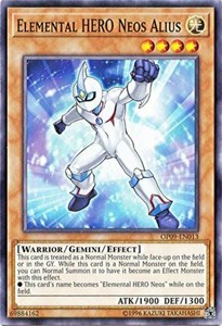 Elemental HERO Neos Alius - OP09-EN013 - Common - Unlimited x3 - Near Mint