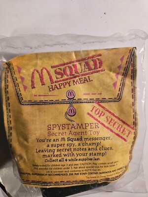 1993 McDonalds M-Squad Spystamper Toy New in Package