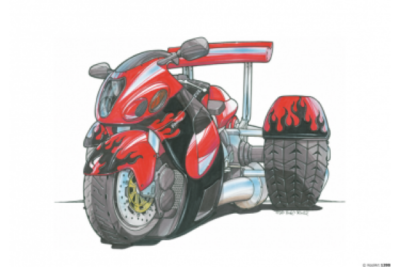 T-Shirt Moto Trike Suzuki Hayabusa Kool UK