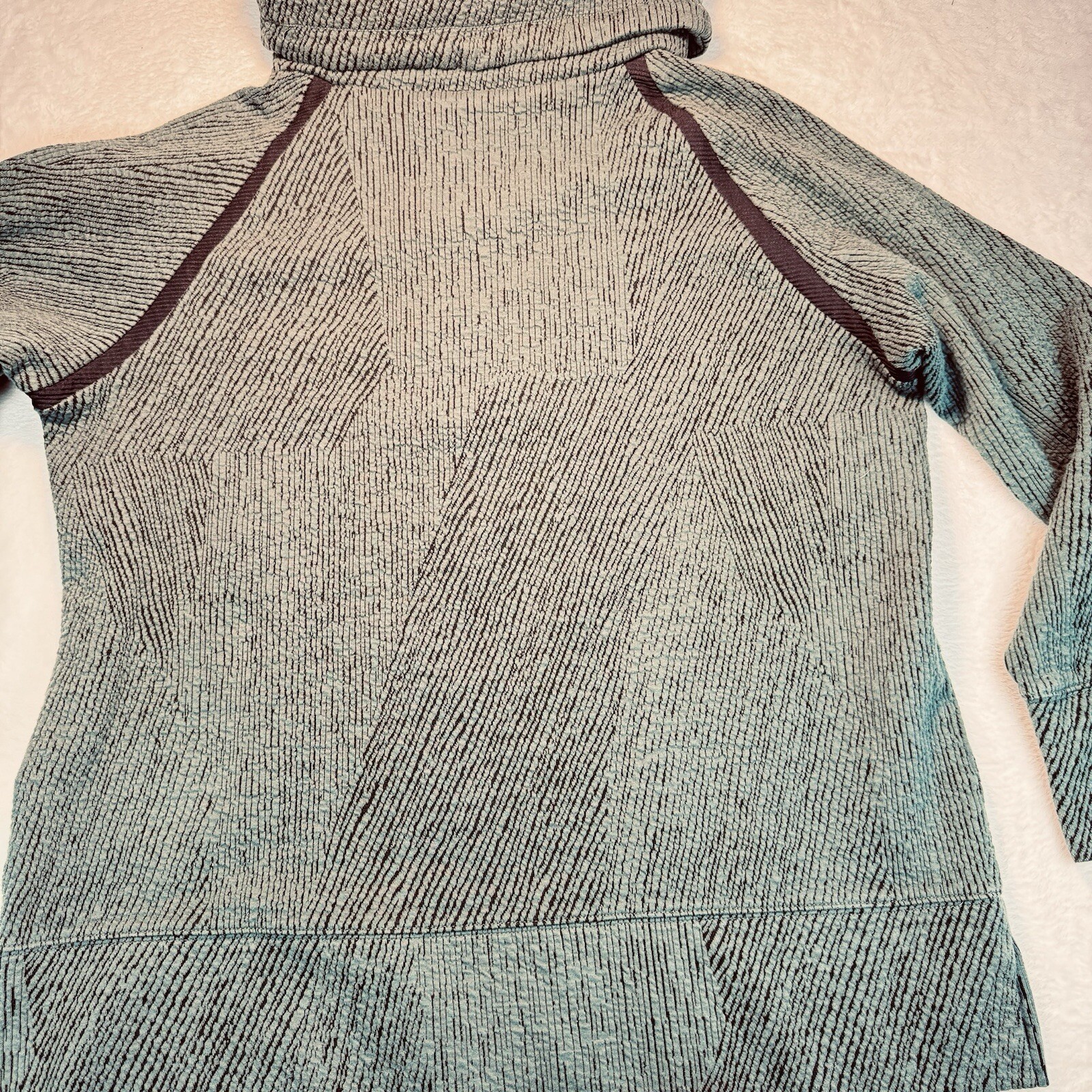 Cowl Neck Drawstring Sweater Pullover Size Large - image 8
