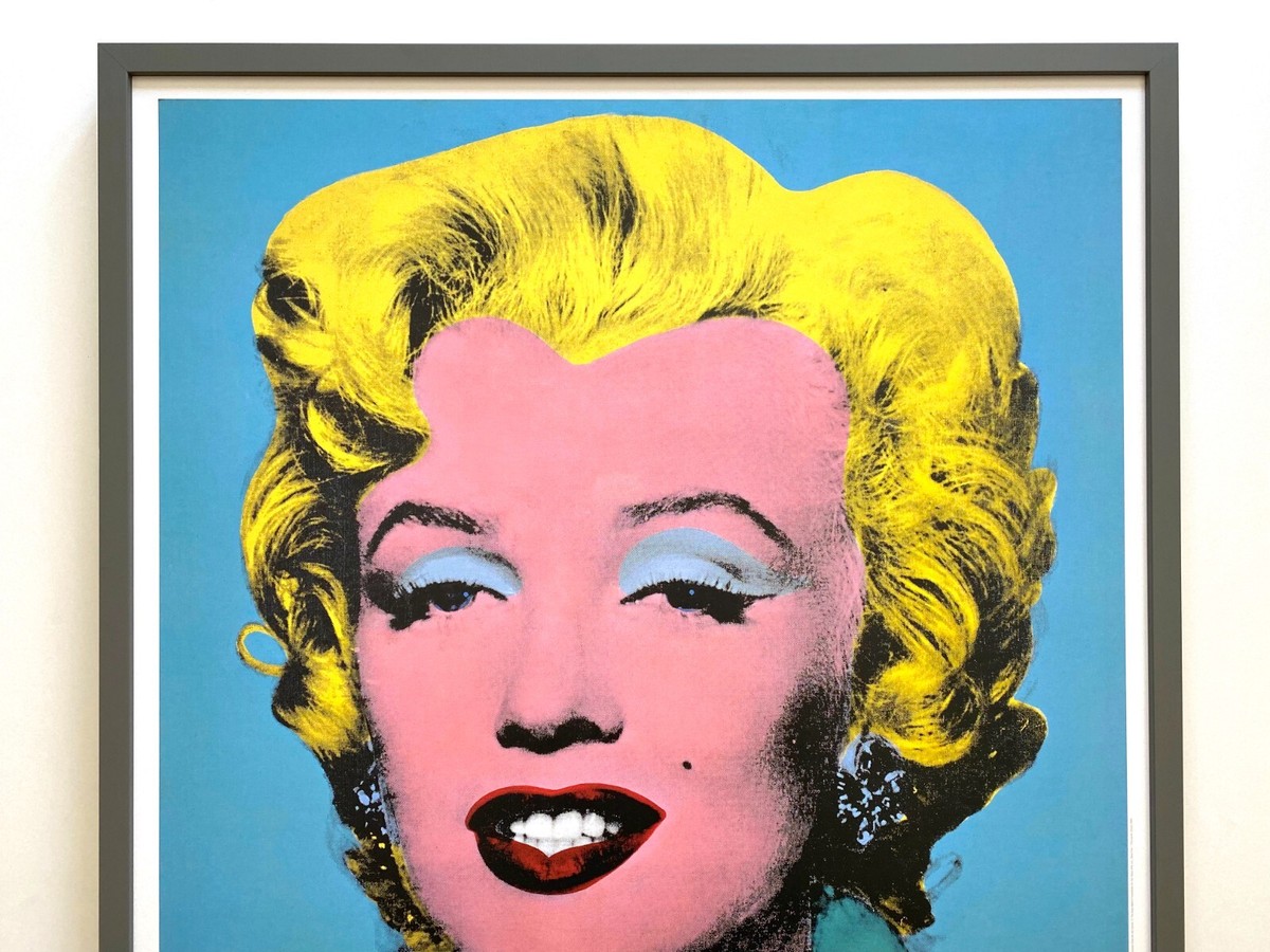 ANDY WARHOL FOUNDATION RARE LITHO PRINT FRAMED LARGE EXHBT POSTER