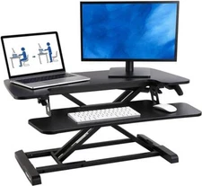 FLEXISPOT M732 32 inch Standing Desk Converter | Height Adjustable Stand Up Desk