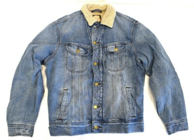 Lee jackets mens sherpa denim jacket 'Light blue' FACTORY SECONDS