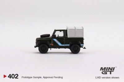 Mini GT 1:64 Land Rover Defender 90 Pickup Bronze Green Mijo