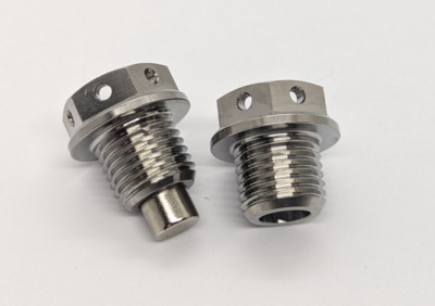 Suzuki GSXR600 Titan Sumpfstopfen magnetisch 97-18 gebohrt Sechskantkopf