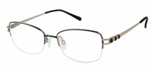 New CHARMANT ARISTAR Eyeglasses AR30818 543 Blue Women's Optical Frame 51-17-135