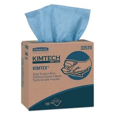 Case of 5!! Kimberly-clark KIMTECH PREP Wipers, POP-UP Box, Blue, 100 Wipes/Box