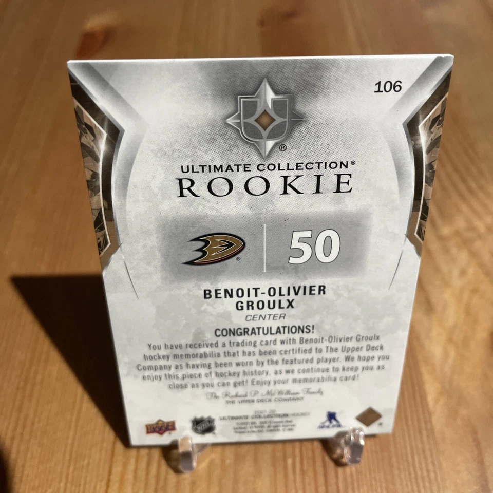 2021-22 Upper Deck Ultimate Collection - Ultimate Rookies Jersey #106 - Image 2 of 2