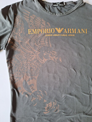 Original Emporio Armani Damen T-Shirt Vintage Look Giorgio ca. Größe M