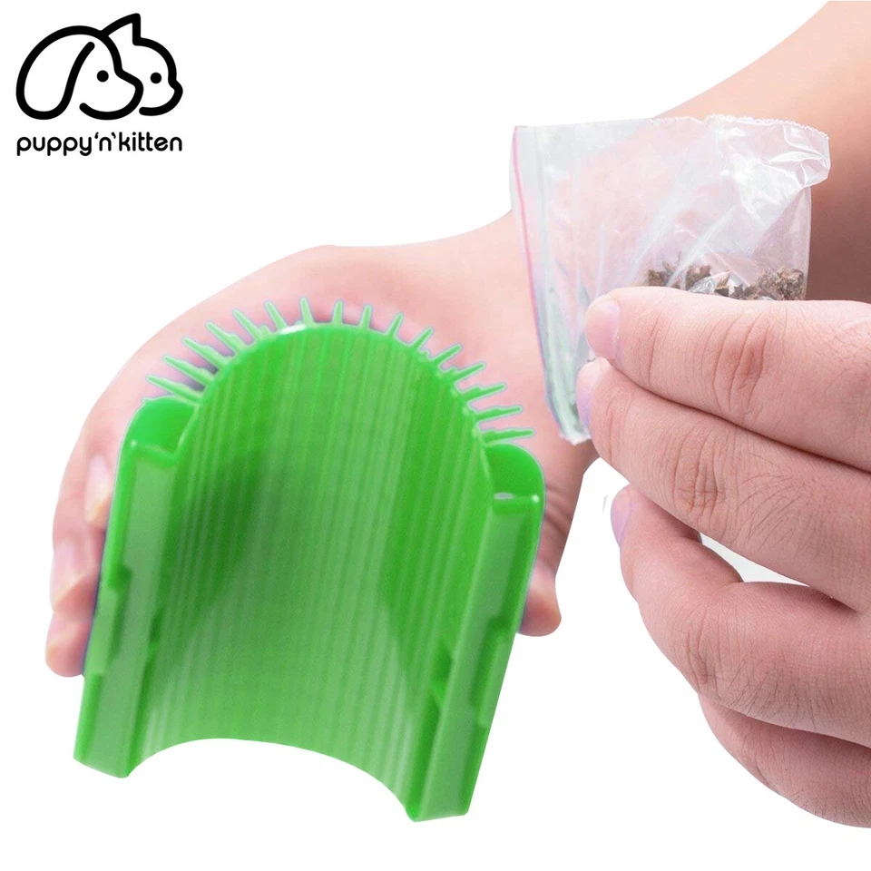 Cepillo de aseo automático para gatos mascotas pared esquina aseo peine de masaje juguete y hierba gatera Foto 2 de 4