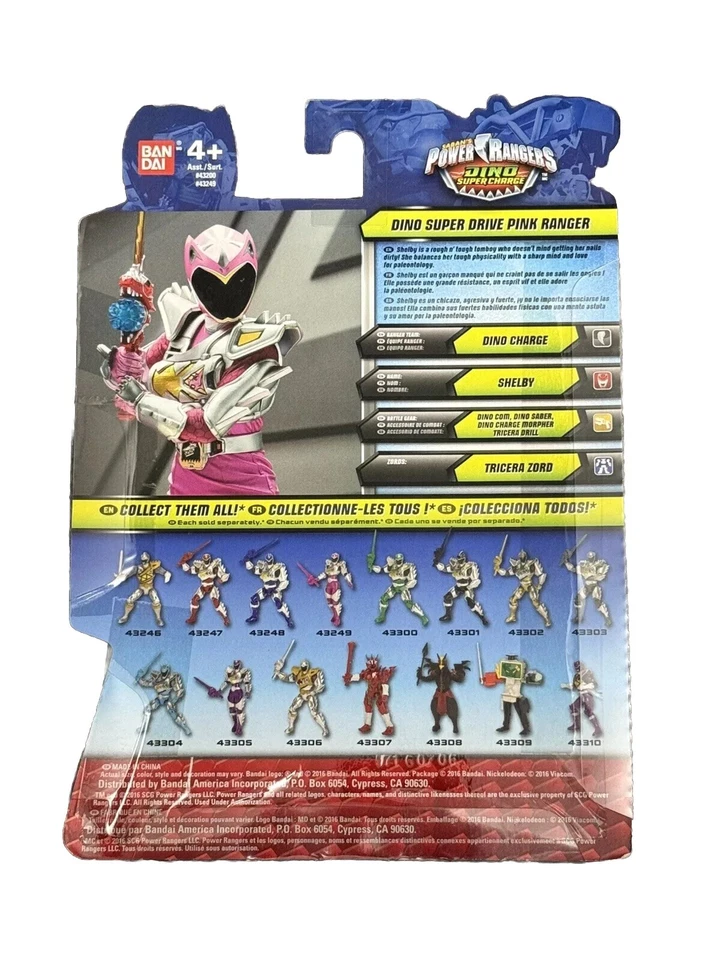Power Rangers Dino Super Charge Dino Super Drive Pink Ranger Shelby 43249 Foto 2 de 2