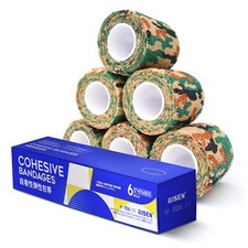 Cohesive Bandage 2  x 5 Yards 6 Rolls Self Adherent Wrap Medical Tape Adhesiv...