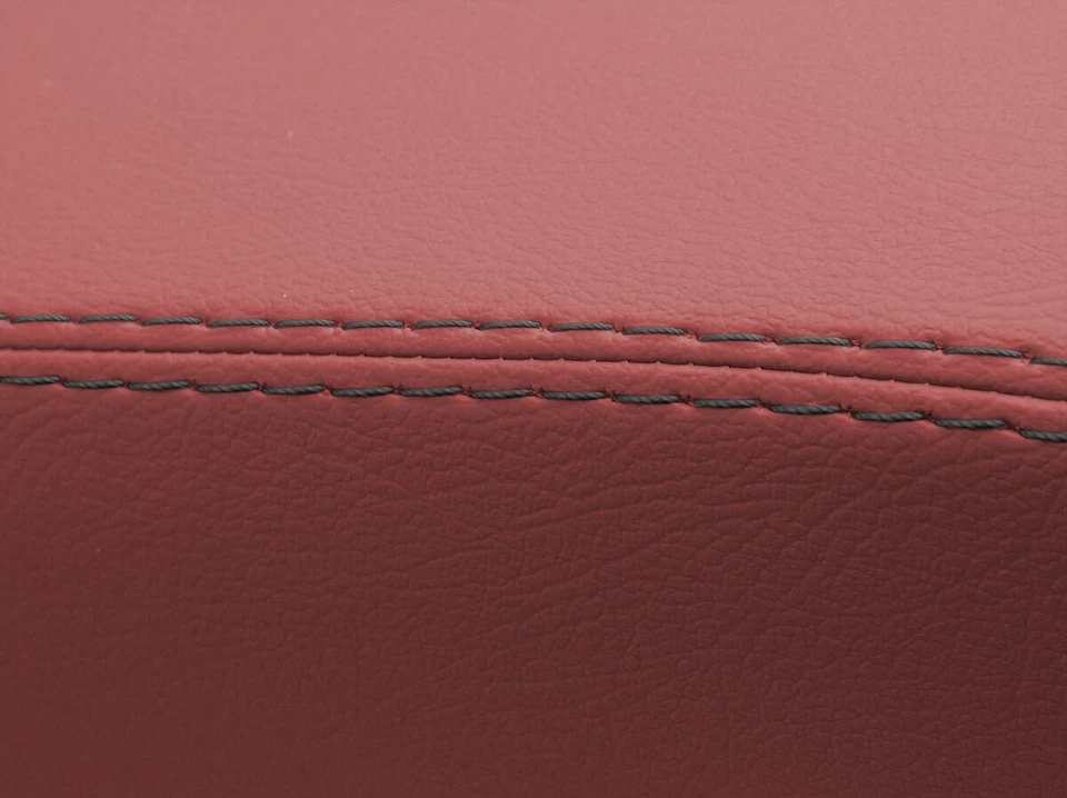 Se adapta a Volkswagen EOS 2007-2015 PVC consola tapa reposabrazos cubierta rojo negro puntada Foto 4 de 4