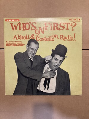 Who s On First Abbot & Costello - RadiolA MR-1038  VINYL LP  EX / NM 