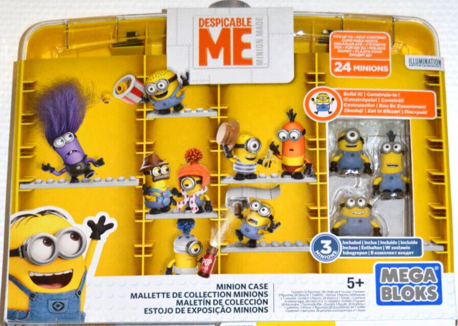 Mega-Bloks Minions  Figuren-Sammelkoffer mit drei Minions DNC19 - Bild 1 von 1