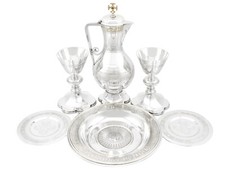 Antique Victorian Sterling Silver Communion Set