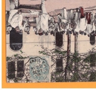 MILITÄRKASERNE / Briefmarke EISENBAHN Ambulant '' PARIS à CREIL P.St.O. ''