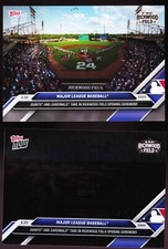 2024 Topps Now MLB Rickwood Field 320SP SILVER FOIL Variation & Base Willie Mays