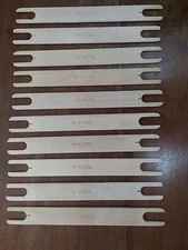 From 70's but New Wooden Weaving  10 inches shuttle 10 pcs lot  