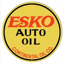 Vintage Style Metal Sign Esko Auto Oil 14x14