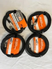 Gearlux XLR Microphone Cable, Fully Balanced, Male to Female, 25 Feet - 4 pack