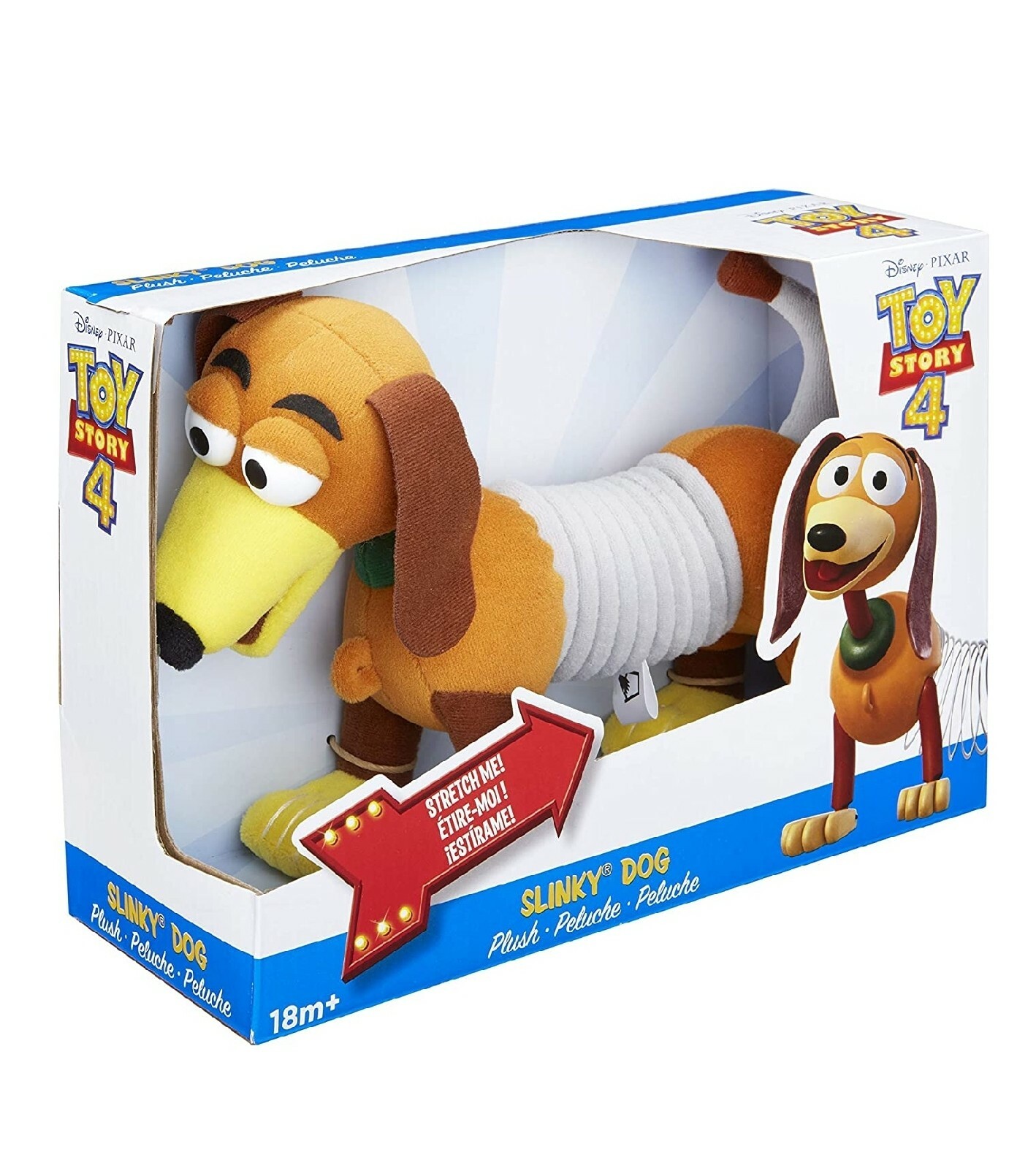 Toys Hobbies Tv Movie Character Toys Disney Pixar Toy Story 4 18 Slinky Dog Plush 12 New W Box Wear Rare