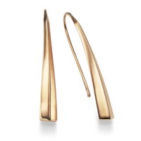 Paar Ohrringe OhrhäNger 43X6Mm Aus 585 Gold Rotgold Ohrschmuck Modern Schlicht