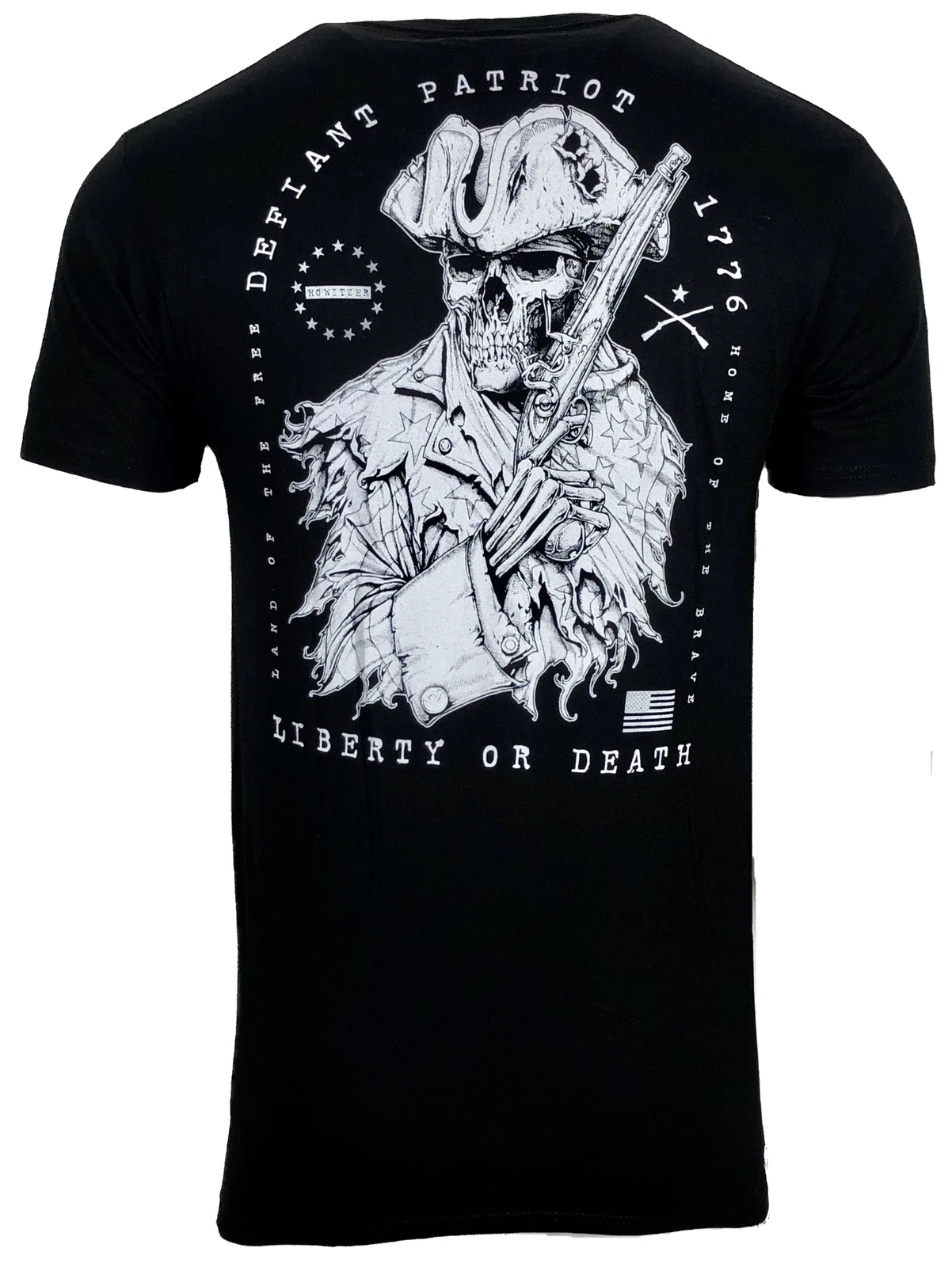 Howitzer Style Men's T-Shirt DEFIANT PATRIOT Military Grunt Black S -5XL
Opens in a new window or ta
