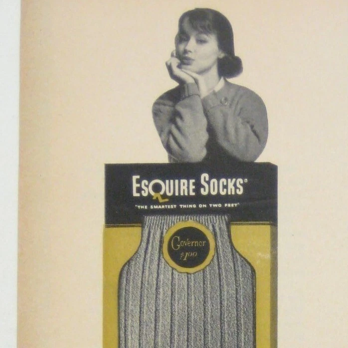 Esquire мужской ребристый платье носки губернатор MOD моды печати объявление - Изображение 2 из 2