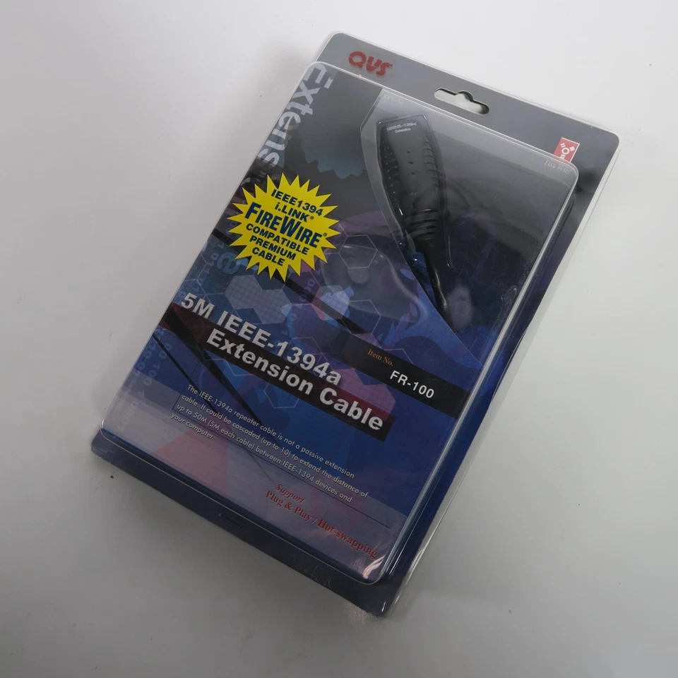 Fire Wire Compatible Premium Cable 5M IEEE- 1394a Extension Cable FR- 100 NEW! - Image 3 of 4