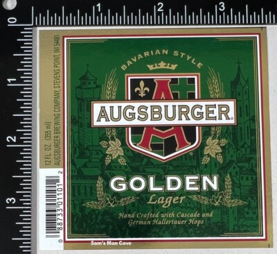 Augsburger Golden Lager Label - WISCONSIN