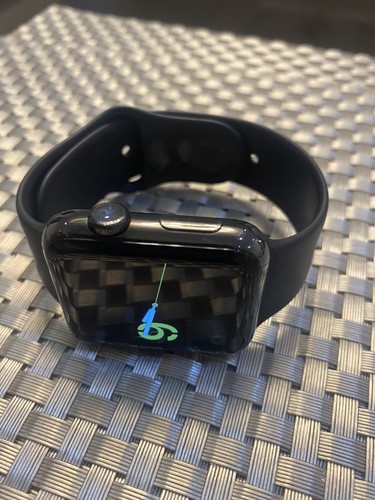 Apple Watch 42mm Acero Inoxidable Negro espacial cristal de zafiro De  cerámica volver | eBay