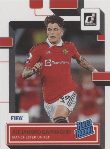 2022-23 Topps Chrome UEFA Alejandro Garnacho Pulsar Refractor RC