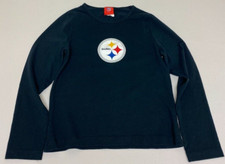 NFL FOR HER PITTSBURGH STEELERS WOMENS LONG SLEEVE COTTON SHIRT 