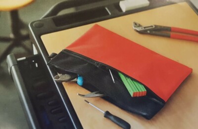 Veloflex Transporttasche Arbeitstasche Reißverschluss VELOBAG  Combi rot o. blau