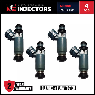 OEM Denso Subaru WRX 02-05 Light Blue Flow Matched Fuel Injector Set of 4 440cc