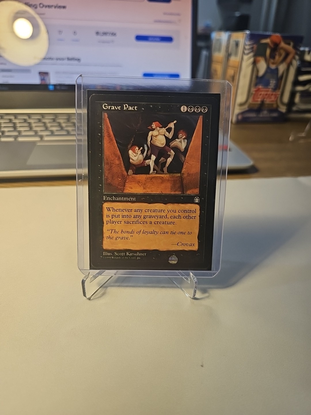 Grave Pact Stronghold Rare LP Magic: The Gathering  Normal