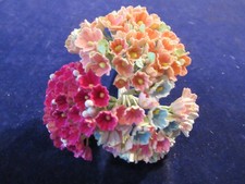 Vintage Millinery Flower Lot Forget Me Not Collection Pink Pastels H5377