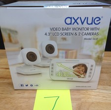 Axvue E612 Digital Video Baby Monitor 4.3" LCD Screen with 2 Cameras