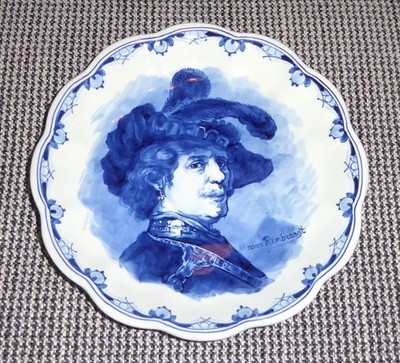 !!!! ROYAL DELFT DE PORCELEYNE FLES SCHÖNER WANDTELLER KERAMIK !!!!