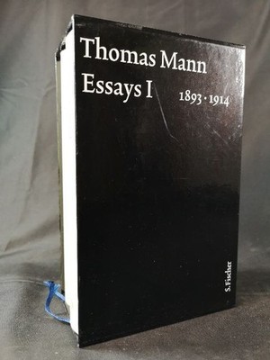 Essays I 1893-1914: Text und Kommentar in einer Kassette. (Thomas Mann, Große ko