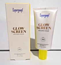 NEW SUPERGOOP Glow Screen SPF 40 1.7 oz "GOLDEN HOUR" Exp 04/26 *NO SEAL*