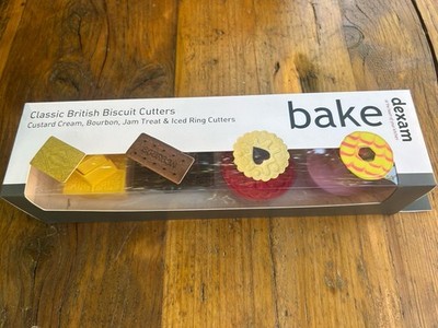 Dexam Classic British Keks Plätzchen Gebäck Backen Ausstecher Set Pudding Bourbons Marmelade