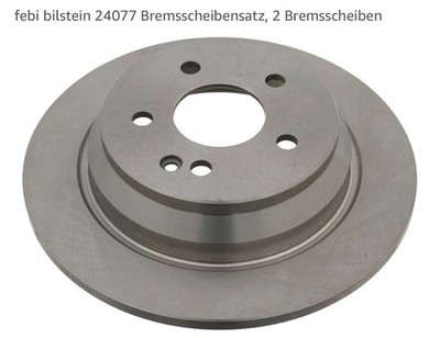 2x Bremsscheibe FEBI BILSTEIN 24077 für MERCEDES VITO VIANO W639 MIXTO Bus 109