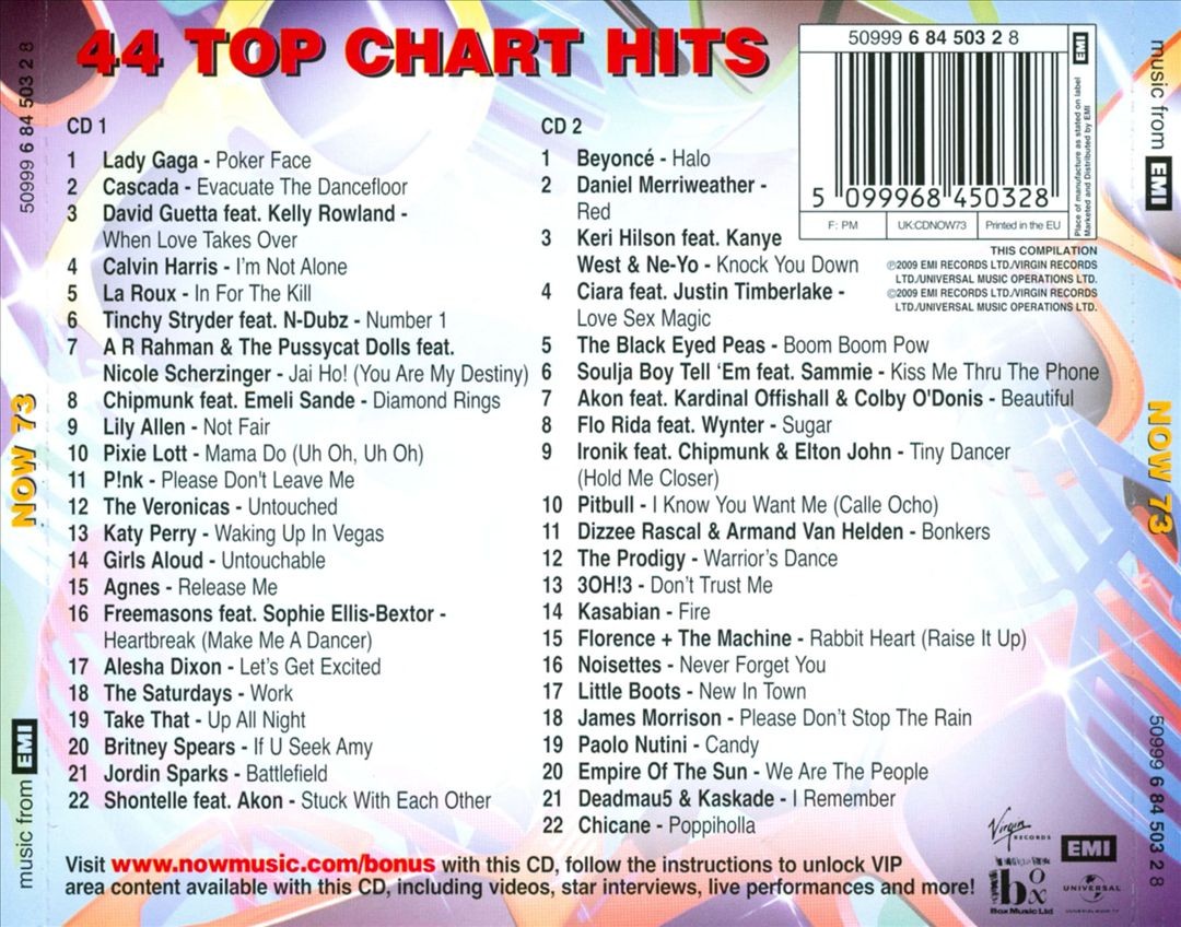 Now That's What I Call Music! 73 [UK] by Various Artists (CD, Jul