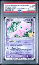2021 POKEMON CELEBRATIONS CLASSIC COLLECTION #88 MEW EX-HOLO LEGEND MAKER PSA 8