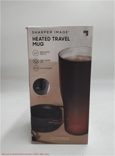 Sharper Image Heated Travel Mug Black 10oz