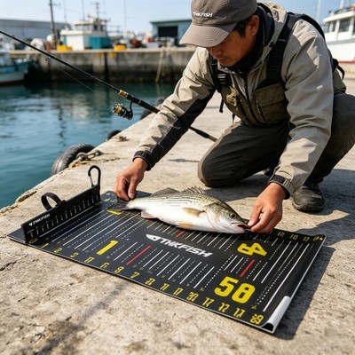 THKFISH 53in Waterproof Fishing Ruler Foldable Measuring Board Fish Accessories