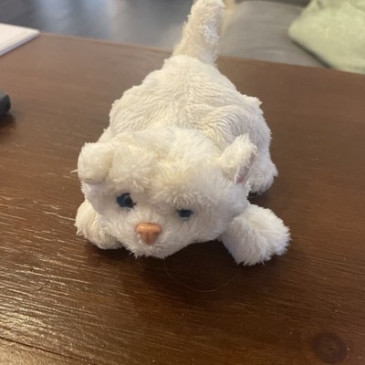 furreal friends Kitten cat 2010 Hasbro white kitty blue eyes WORKING 